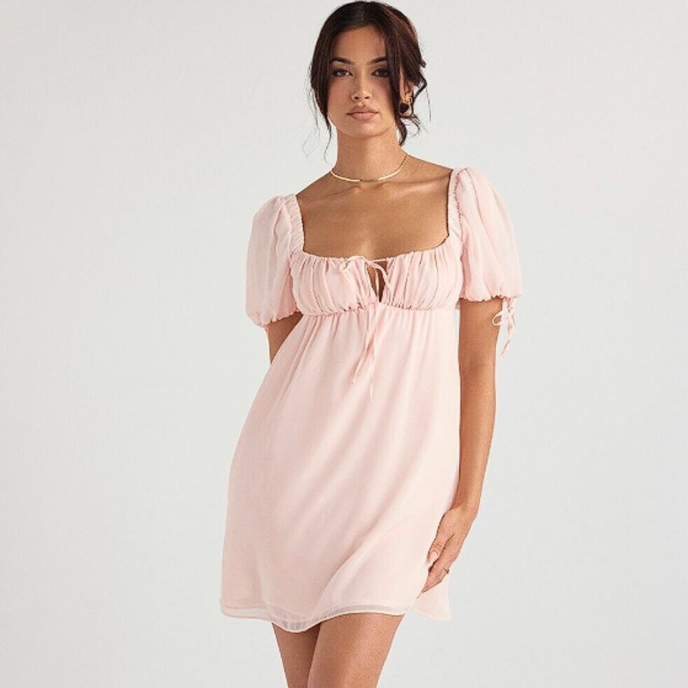 HOUSE OF CB 'Princess' Pink Quartz Mini Dress NWOT - Picture 8 of 15